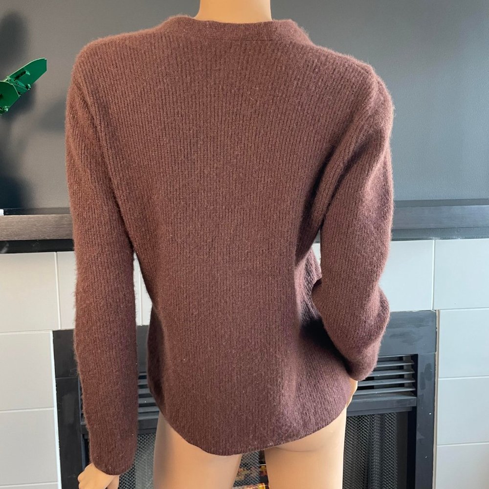 Beutler Brown 100% Cashmere Sweater - Picture 3 of 9